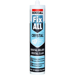 Mastic-colle polymère hybride transparent Fix All Crystal SOUDAL | SOUDAL