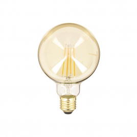 Ampoule vintage à filament LED E27 8 W ambrée 2 pièces XANLITE