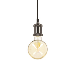 Ampoule vintage à filament LED E27 8 W ambrée 2 pièces XANLITE