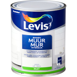 Peinture Mur Intérieur Blanche Mate 1L – Finition Parfaite | LEVIS