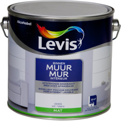 Peinture Mur Intérieur Blanche Mate 2,5L LEVIS – Finition Parfaite | LEVIS