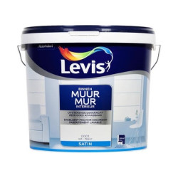 Peinture Mur Intérieur Blanche Satinée 10L | LEVIS