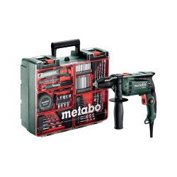 Perceuse à percussion électrique SBE650 avec accessoires 650 W METABO