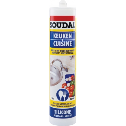 Silicone sanitaire cuisine 300 ml SOUDAL