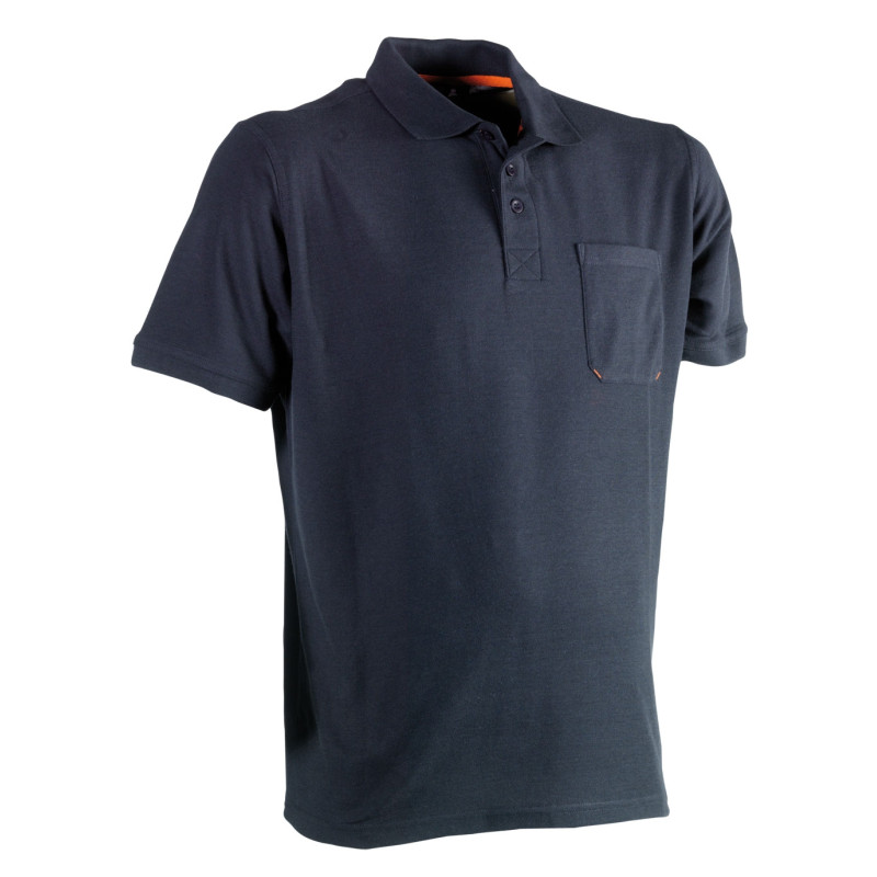 Polo à manches courtes Léo bleu marine XL HEROCK