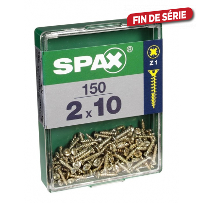 Vis TF Pozi jaune SPAX Ø 2 x 10 mm 150 pièces SPAX