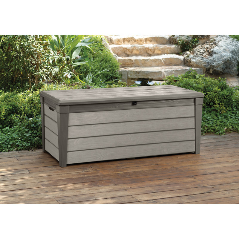 Coffre de rangement Brushwood 145 x 69,7 x 60,3 cm KETER Coffre de rangement Brushwood 145 x 69,7 x 60,3 cm KETER