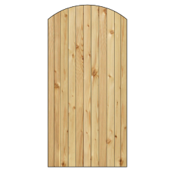 Porte massive arquée 90x180cm SOLID - Portail et Portillon | SOLID