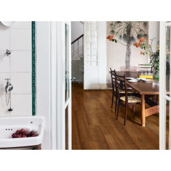 Sol stratifié Bergen Pro teck rouge argile – Qualité PERGO