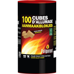 Cubes d'allumage 100 pièces – Allumage Facile | FULGURANT CHAUFFAGE