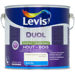 Laque Bois Duol Blanc Fermette Satinée 2.5L – Finition Parfaite | LEVIS