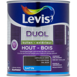 Laque Bois Duol Brun Colombage Satinée 0,75L LEVIS – Finition Parfaite | LEVIS
