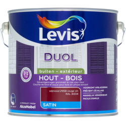 Laque Bois Duol Rouge Vin Satinée 2,5L – Finition Élégante | LEVIS