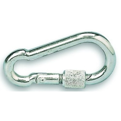 Mousqueton Pompier 80mm – Acier Zingué Robuste | CHAPUIS