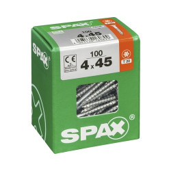 Vis universelle Torx 4x45mm SPAX – Lot 100 pièces | SPAX