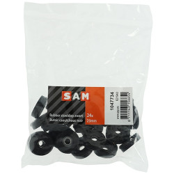 Embout caoutchouc à visser noir 24 pièces – Protège vos sols | SAM