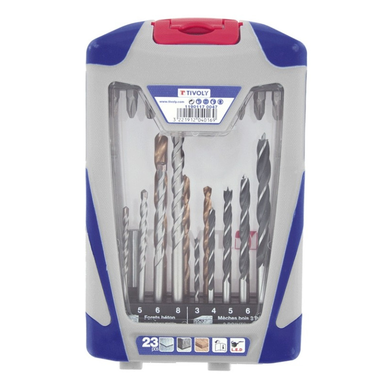 Coffret 23 forets mixtes – Polyvalence assurée | TIVOLY Coffret 23 forets mixtes – Polyvalence assurée | TIVOLY