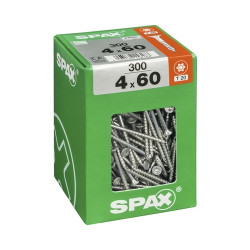 Vis universelle Torx 4 x 60 mm SPAX – lot de 300 pièces | SPAX
