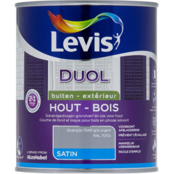 Laque Bois Gris Argent Satinée 0,75L – Finition Parfaite | LEVIS