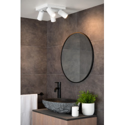 Spot de salle de bains Taylor blanc dimmable GU10 4x5W | LUCIDE Spot de salle de bains Taylor blanc dimmable GU10 4x5W | LUCIDE