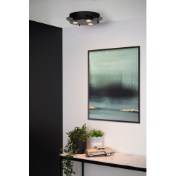 Plafonnier Okno Noir 30cm – Éclairage Moderne | LUCIDE
 Plafonnier Okno Noir 30cm – Éclairage Moderne | LUCIDE