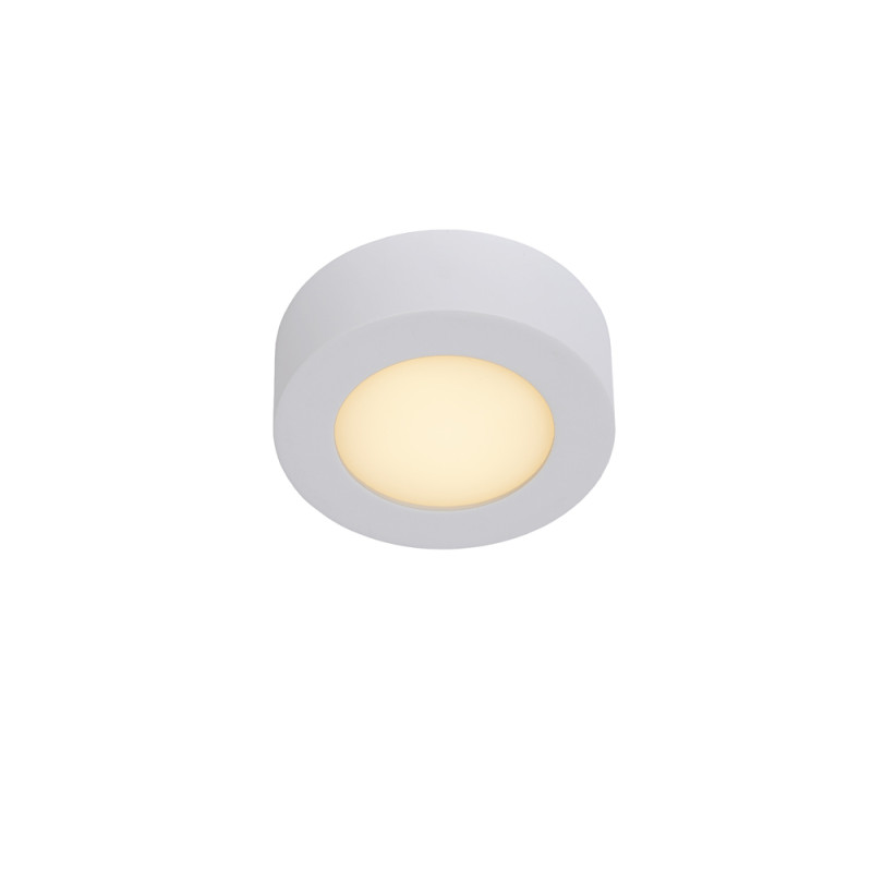 Plafonnier LED pour salle de bain Brice blanc dimmable Ø 11,7 cm 8 W LUCIDE