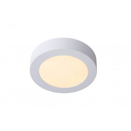 Plafonnier LED pour salle de bain Brice blanc dimmable Ø 18 cm 12 W LUCIDE