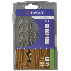 Coffret Technic de forets pour bois 7 pièces TIVOLY