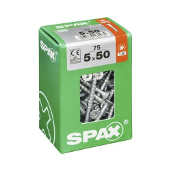 Vis universelle Torx 5x50mm 75 pièces SPAX – Fixation Robuste | SPAX