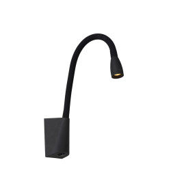 Lampe de chevet murale LED Galen noire 3 W LUCIDE