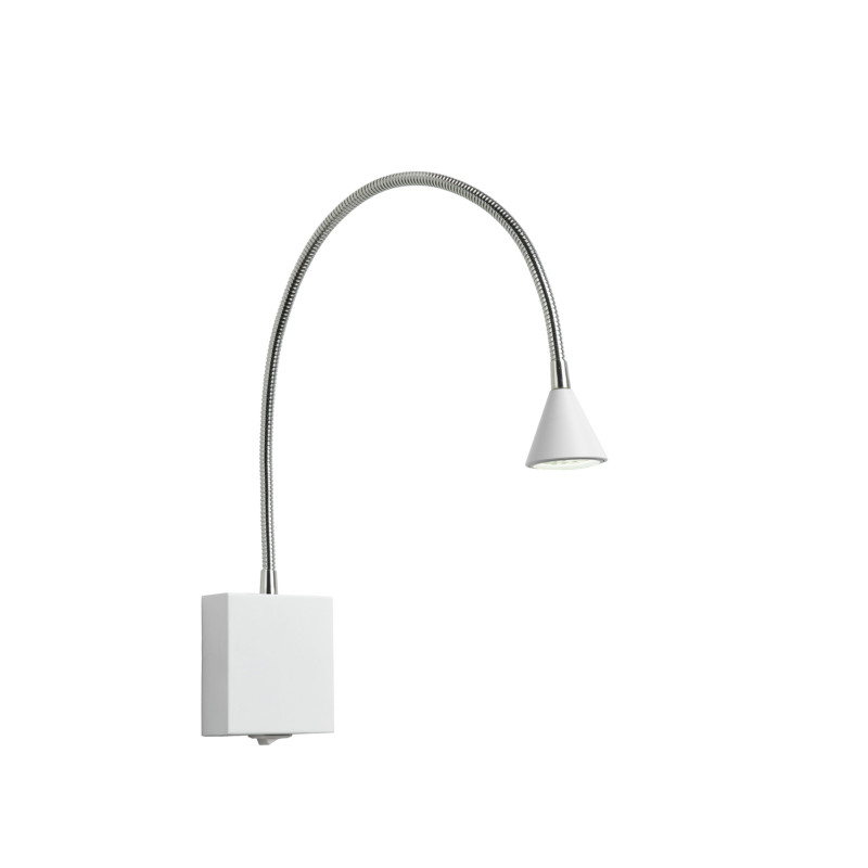 Lampe de chevet murale LED Buddy blanche 3 W LUCIDE