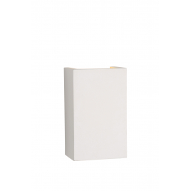 Applique Gipsy rectangulaire blanche 11 x 7 x 18 cm G9 40 W LUCIDE