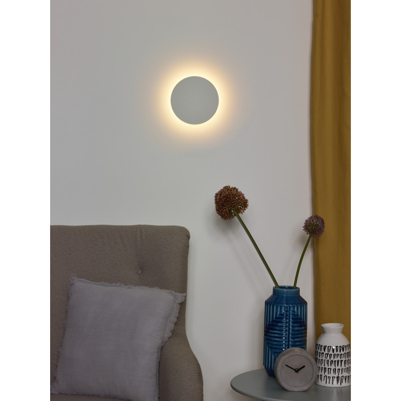 Applique LED Eklyps Blanche 15cm – Éclairage Design | LUCIDE

