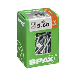 Vis universelle Torx 5x60mm SPAX – Lot 50 pièces | SPAX