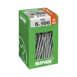 Vis universelle Torx 5x100mm SPAX – Lot de 100 pièces | SPAX