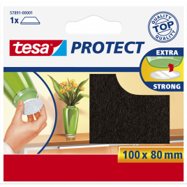Patin en feutre Protect brun 100 x 80 mm TESA