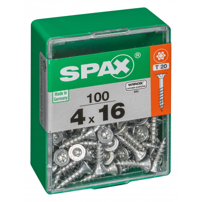 Vis universelle Torx 4 x 16 mm 100 pièces SPAX