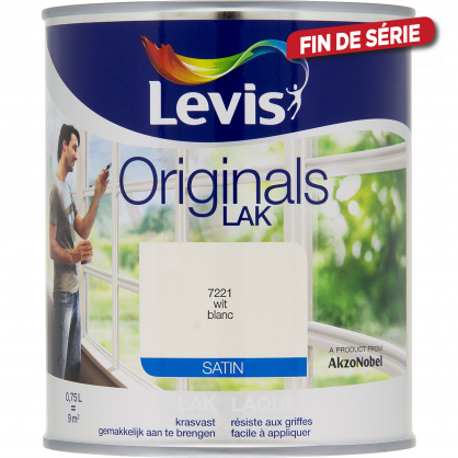 Laque Originals blanche satinée 0,75 L LEVIS