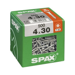 Vis universelles Torx SPAX 4 x 30 mm – Lot de 500 pièces | SPAX