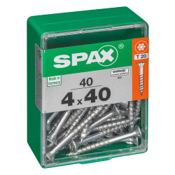 Vis universelle Torx 4x40mm SPAX – Lot de 40 pièces | SPAX