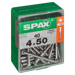 Vis universelle Torx 4x50mm SPAX – Lot de 40 pièces | SPAX