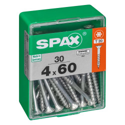 Vis Universelle Torx 4x60mm SPAX – Lot 30 pièces | SPAX
