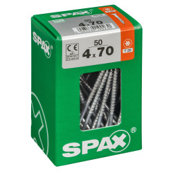 Vis universelle Torx 4x70mm SPAX – Lot de 50 | SPAX