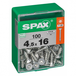 Vis universelle Torx 4,5 x 16 mm 100 pièces SPAX