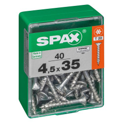 Vis universelle Torx 4,5x35mm SPAX – Lot de 40 pièces | SPAX