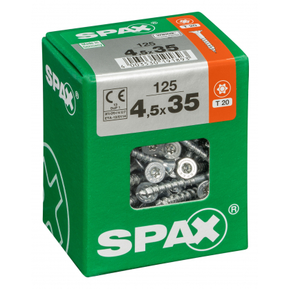 Vis universelle Torx 4,5 x 35 mm 125 pièces SPAX
