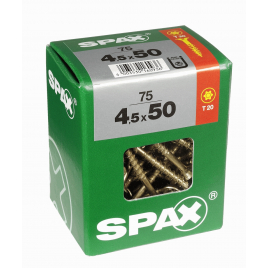 Vis universelle Torx 4,5 x 50 mm 75 pièces SPAX