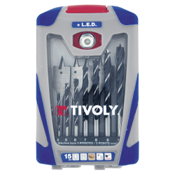 Coffret de forets bois 15 pièces – Percage précis | TIVOLY