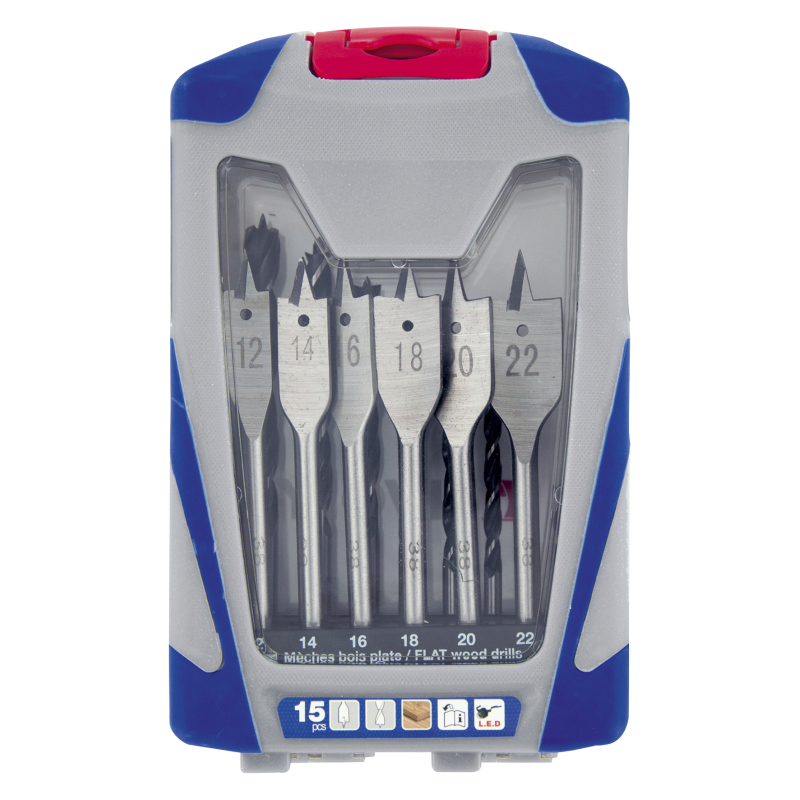 Coffret de forets bois 15 pièces – Percage précis | TIVOLY Coffret de forets bois 15 pièces – Percage précis | TIVOLY