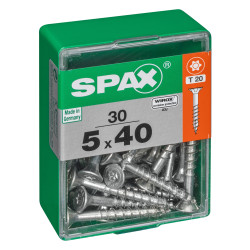 Vis universelle Torx SPAX 5x40mm – Lot de 30 pièces | SPAX